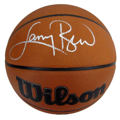 Larry Bird Hof Signed Wilson Nba Leather Game Basketball Celtics Psa/Dna 198611