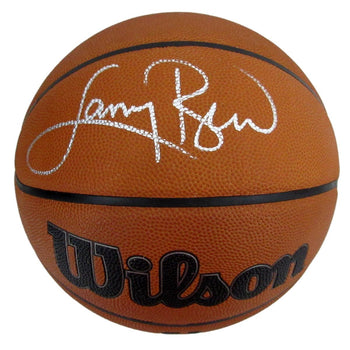 Larry Bird Hof Signed Wilson Nba Leather Game Basketball Celtics Psa/Dna 198611