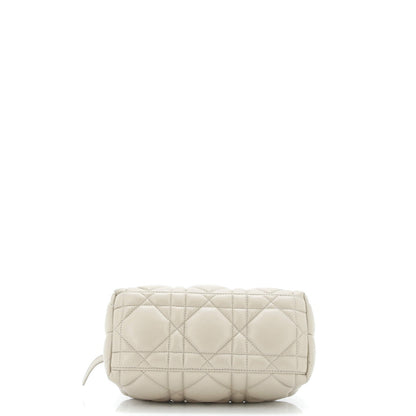 Christian Dior Diortravel Nomad Pouch Macrocannage Quilt Calfskin Medium