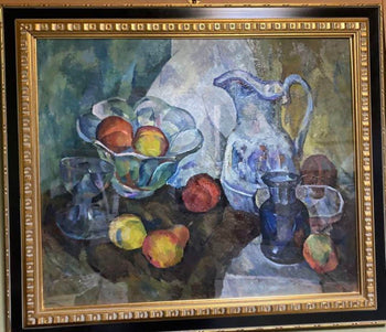 Galina Morozova Original Oil Painting Still Life With Fruits Russian Art 50X60Cm