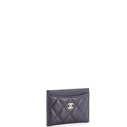 Chanel Classic Card Holder Quilted Caviar