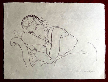 Henri Matisse Lithograph Hand Made Coa Signed