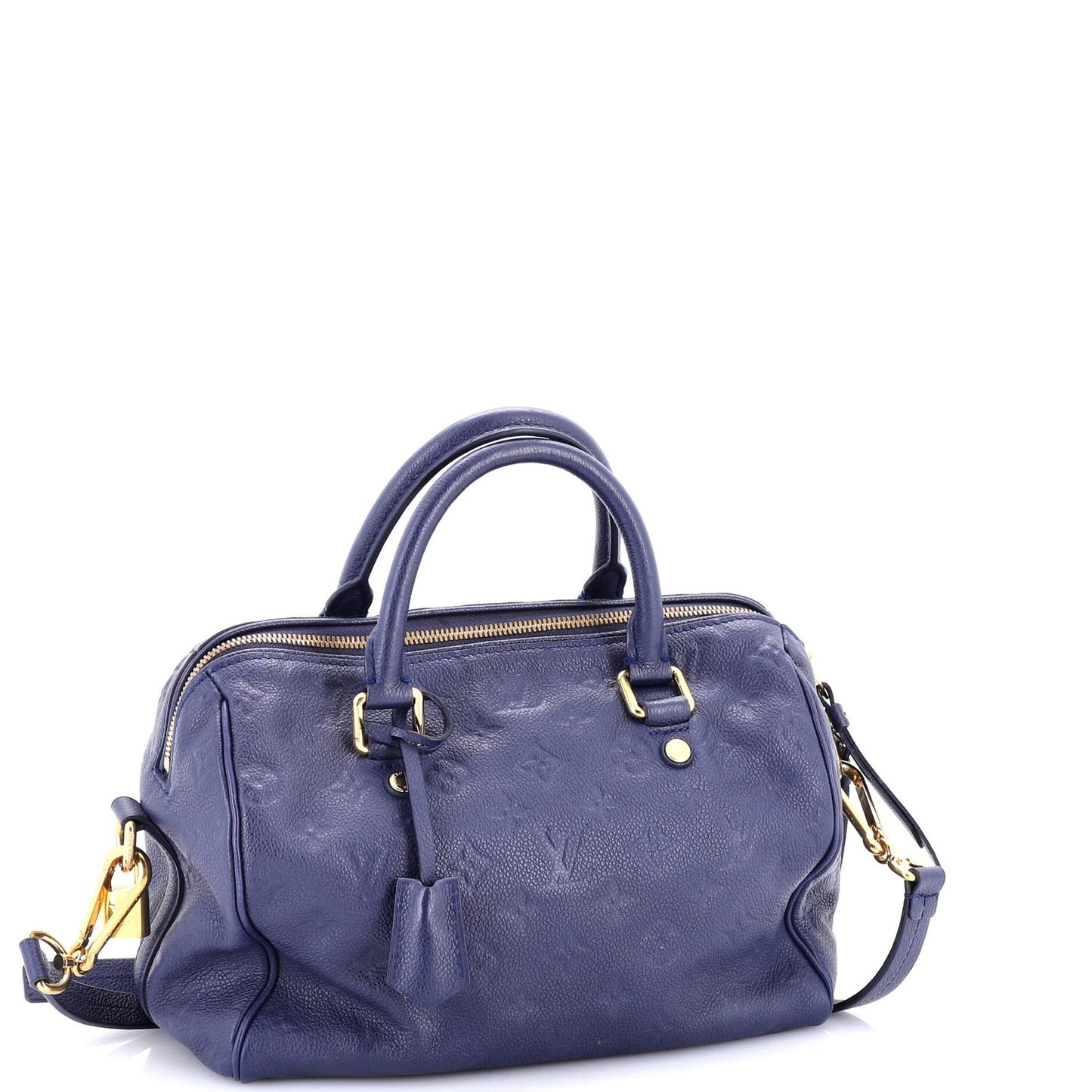 Louis Vuitton Speedy Bandouliere Bag Monogram Empreinte Leather 25