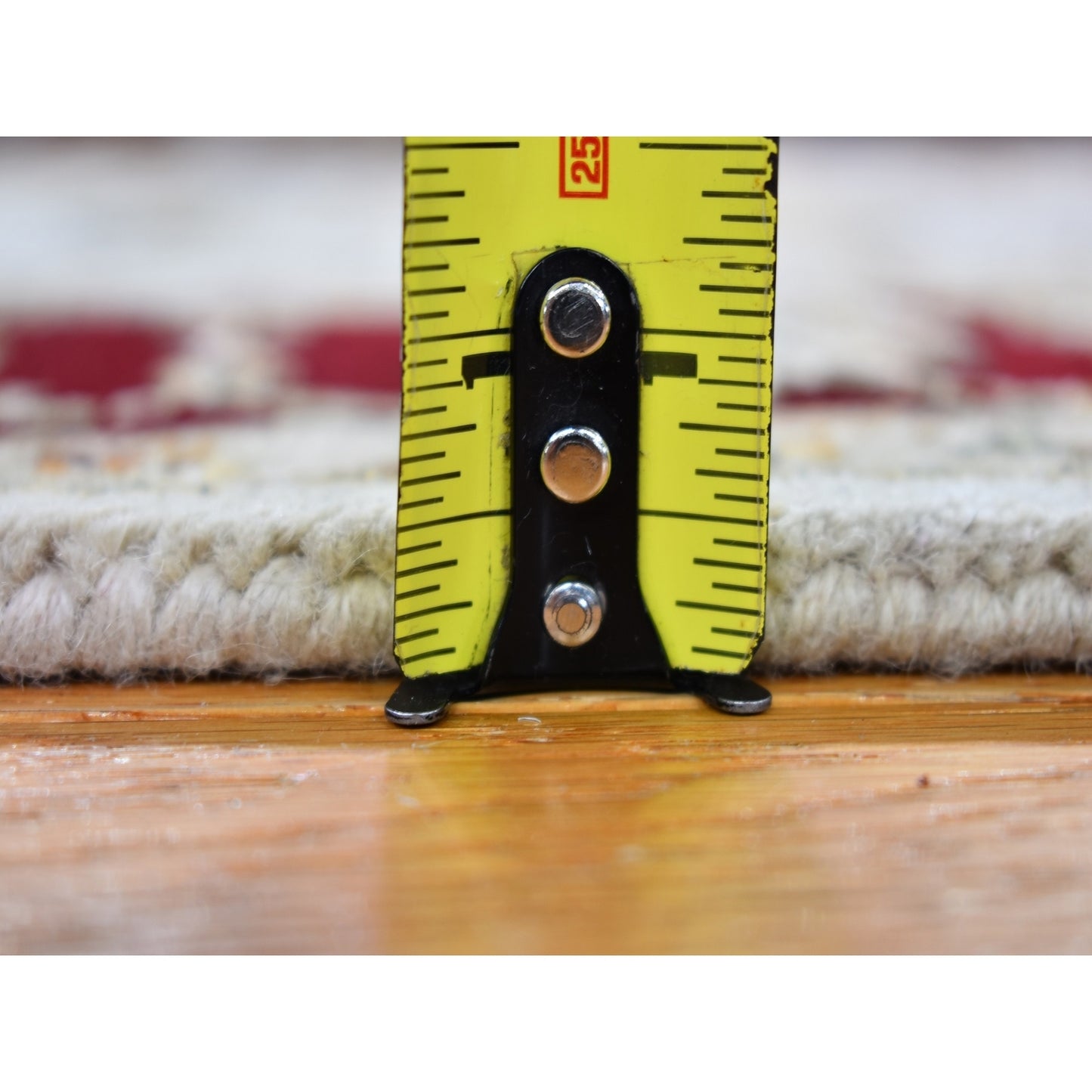 4'X6' Rajasthan Half Wool And Half Silk Thick And Plush Hand Knotted Rug