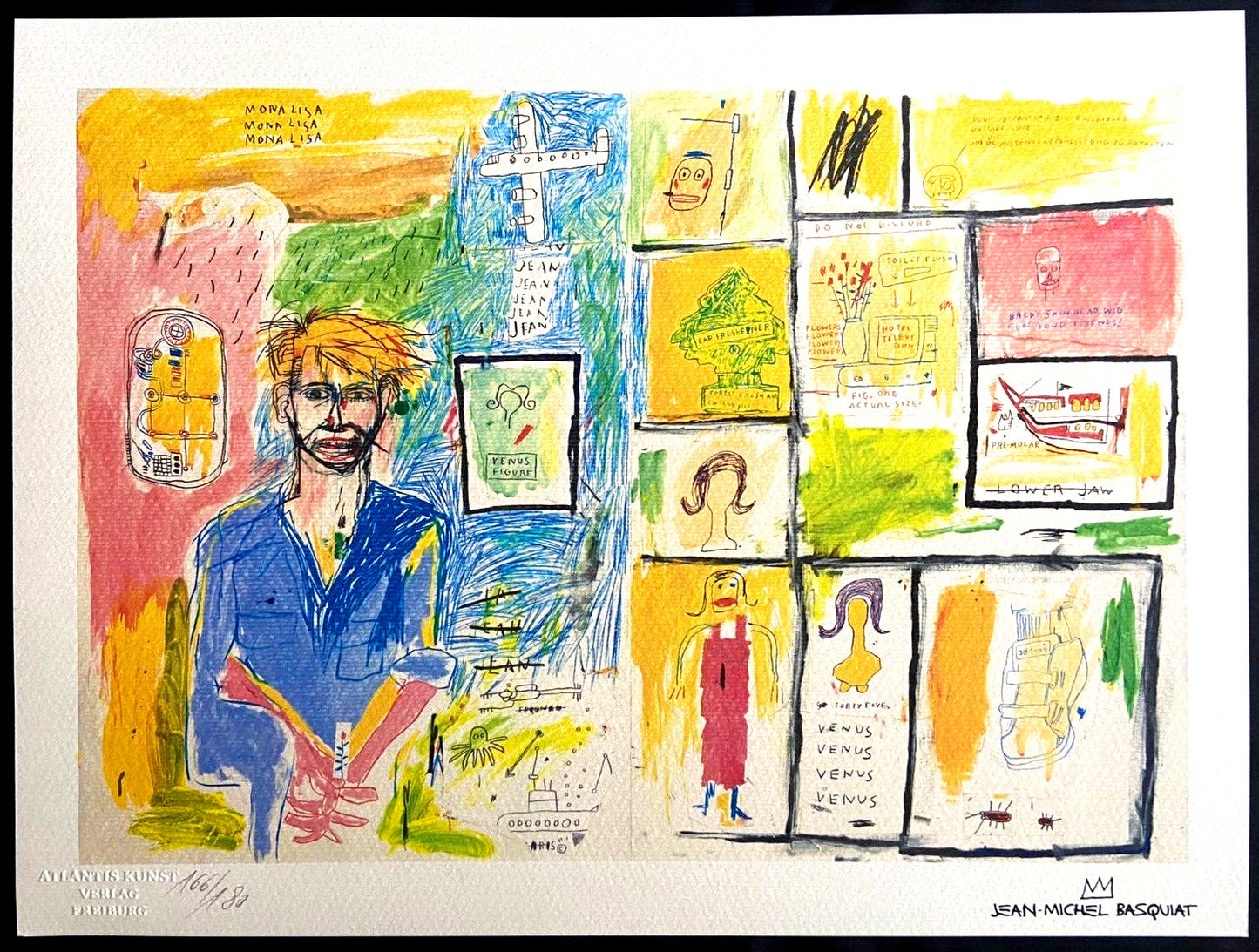 Jean-Michel Basquiat Lithograph Signed Numbered In Pencil
