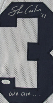 Shane Conlan Autographed/Inscribed White Custom Football Jersey Penn State Jsa