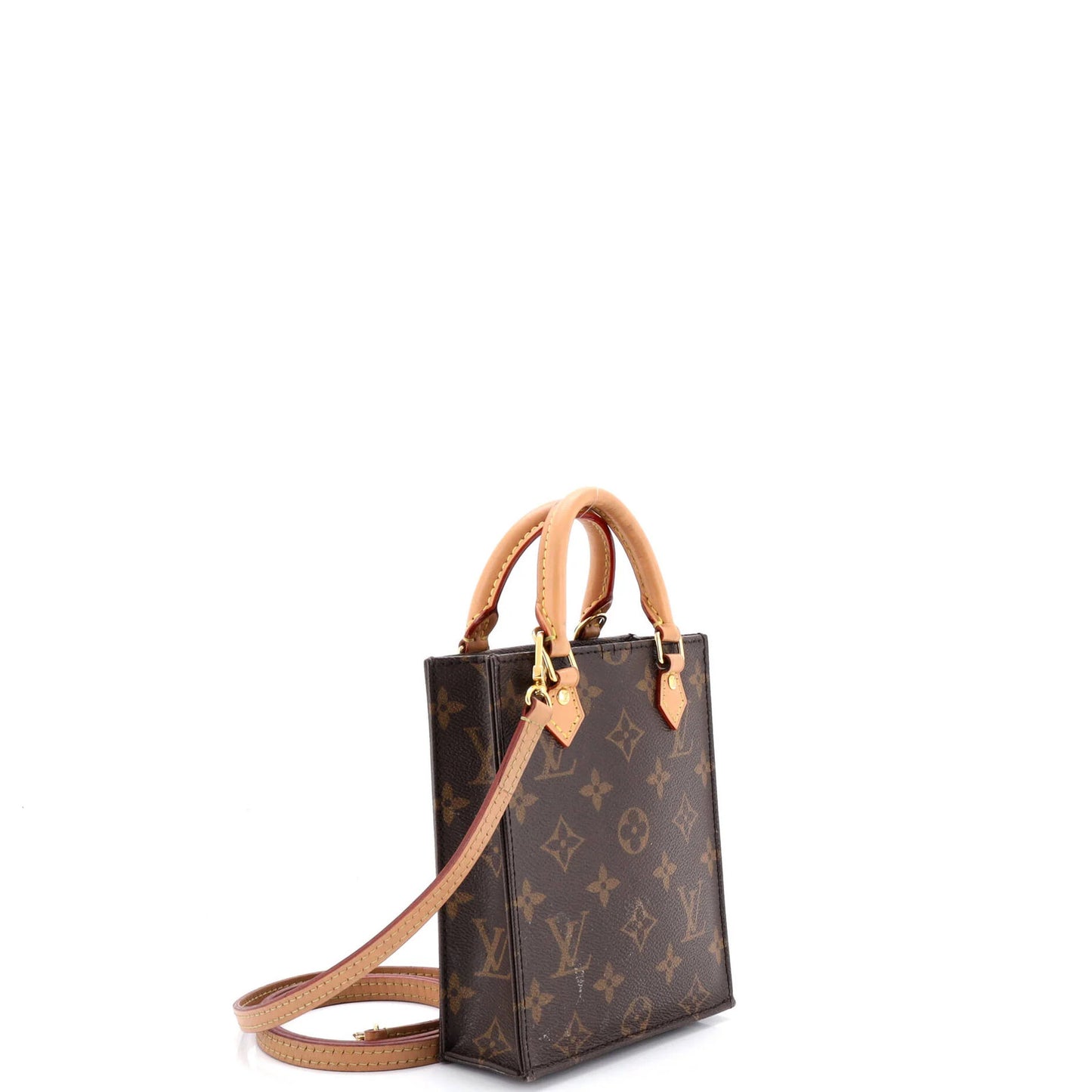 Louis Vuitton Petit Sac Plat Bag Monogram Canvas