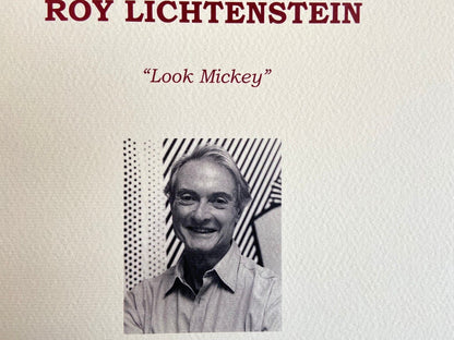 Roy Lichtenstein Lithograph Coa Signed Numbered Crayon Stamp -Kaws