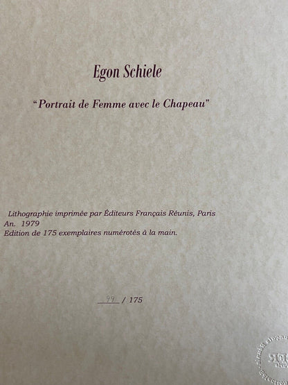 Egon Schiele Lithograph (Edvard Munch Amedeo Modigliani Franz Marc Balthus)