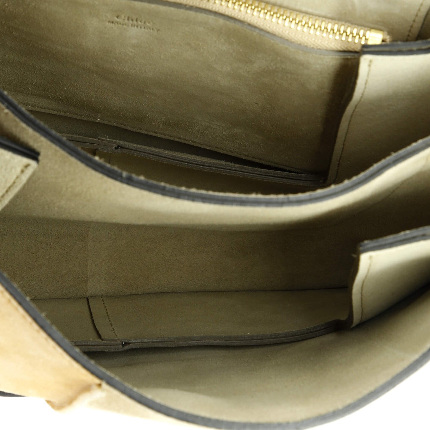 Chloe Faye Shoulder Bag Stitched Suede And Leather Medium