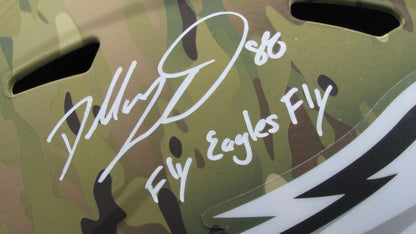Dallas Goedert Signed/Inscr Full Size Camo