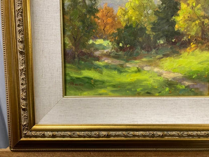 Oil Painting Signed Fall Landscape American Vermont Reeves Carlene A