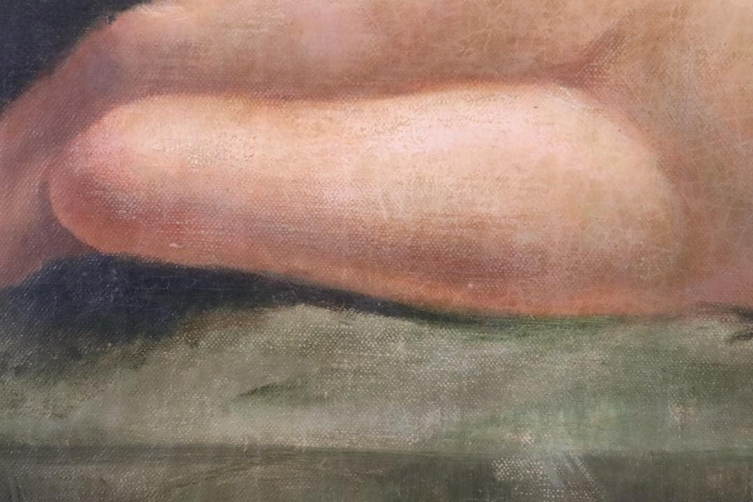 Tienne Kirevsky Reclining Nude Original Oil Painting C.1900 / Harbin Exhibit