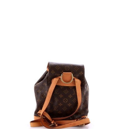 Louis Vuitton Vintage Montsouris Backpack Monogram Canvas Mm