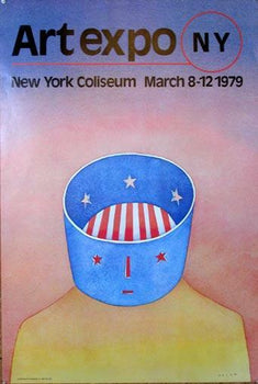 Folon Art Expo In New York At The Coliseum 1979  Original Serigraphie