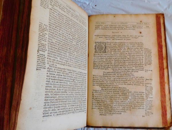 Robert Burton Anatomy Of Melancholy 1660 7Th Edition Folio Engraved Title Rare