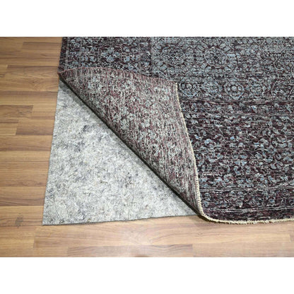 9'X12'2" Red Mamluk Design 14Th Century Influence Hand Knotted Wool Rug