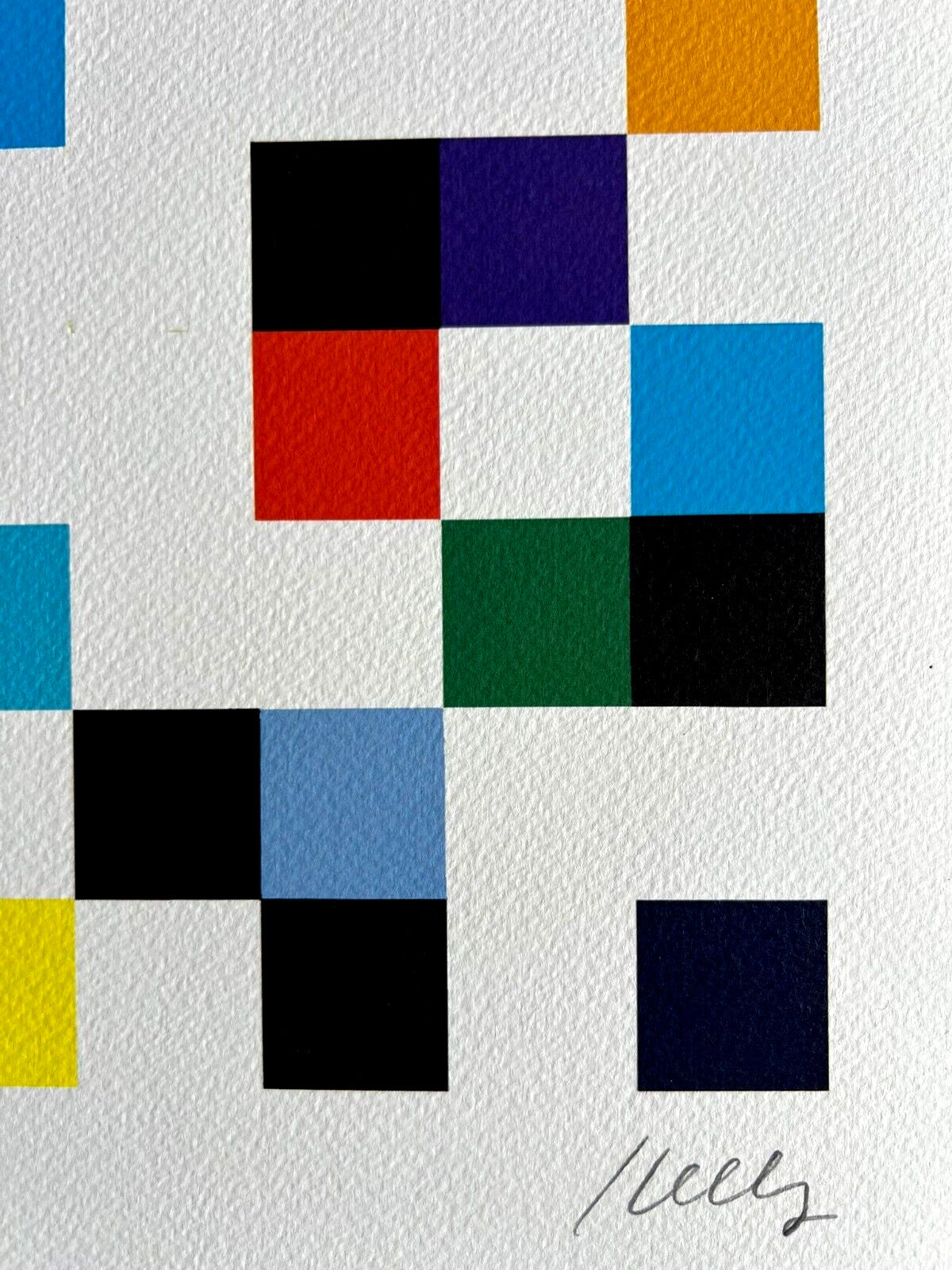 Ellsworth Kelly Lithograph Coa Signed Op Numbered