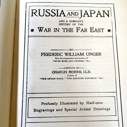 Russia And Japan And The War In The Far East By Frederick William Unger 1St 1904