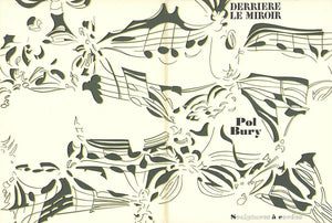 Pol Bury Dlm No. 209 Cover " Lithograph Abstract Green White Notes