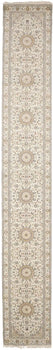 Extra Fine Floral Indo-Nain Runner Rug Oversized