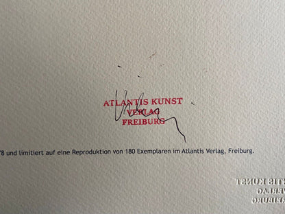 Mark Rothko Lithograph Coa Signature Stamp