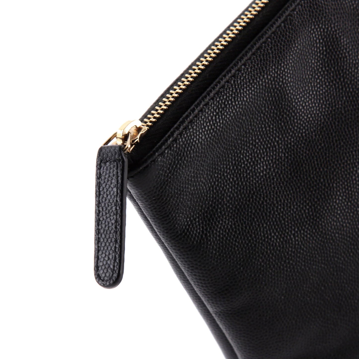 Chanel Deauville Pouch Studded Caviar Large