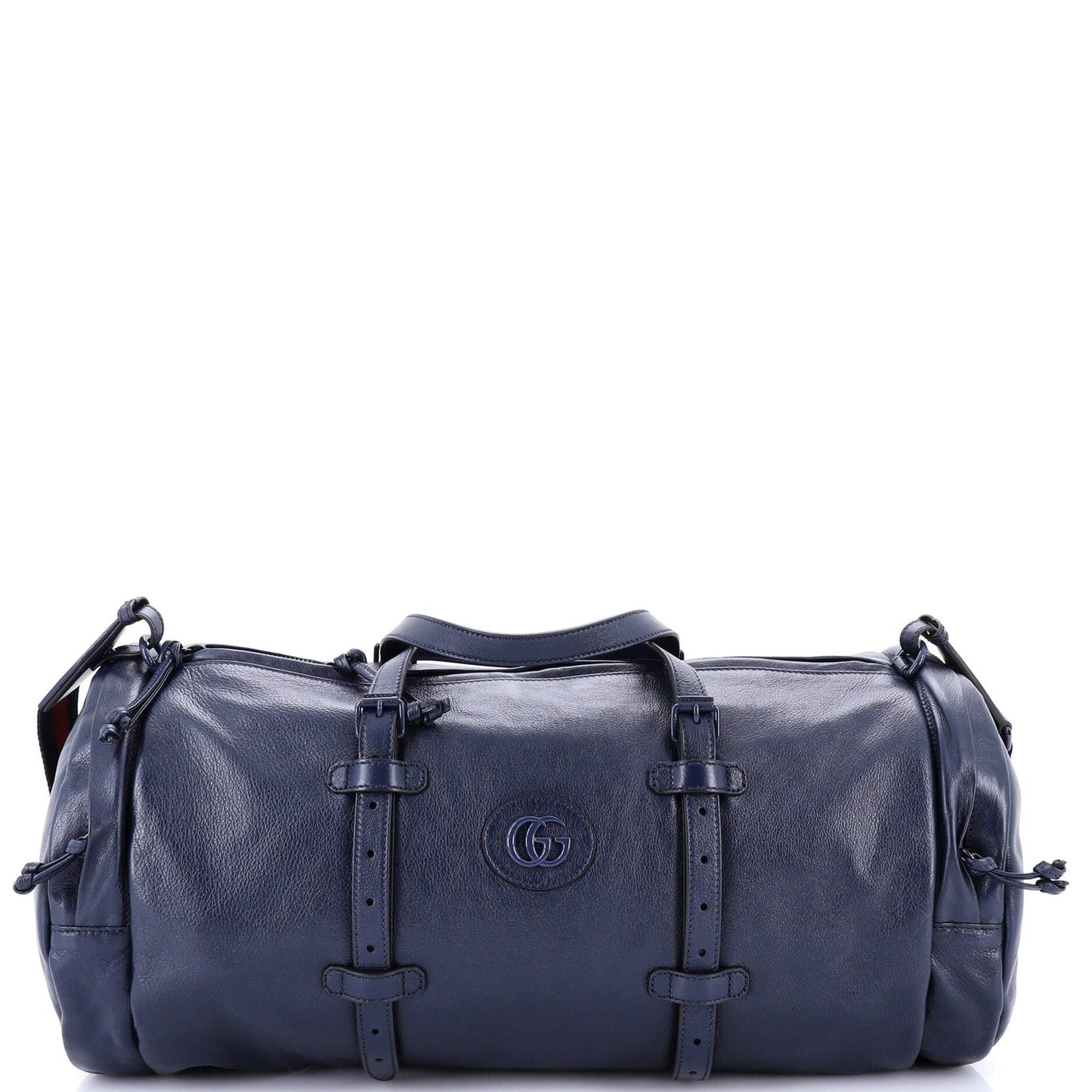 Gucci Double G Side Pocket Duffle Bag Leather