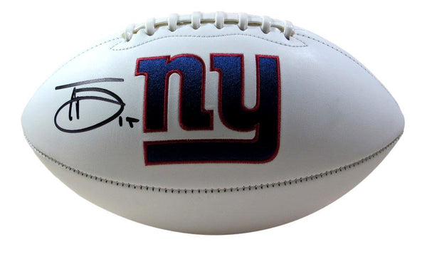 Tommy Devito Autographed Logo Football Giants