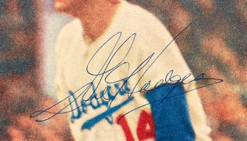Gil Hodges Hof Autograph 8X10.75 Magazine Photo