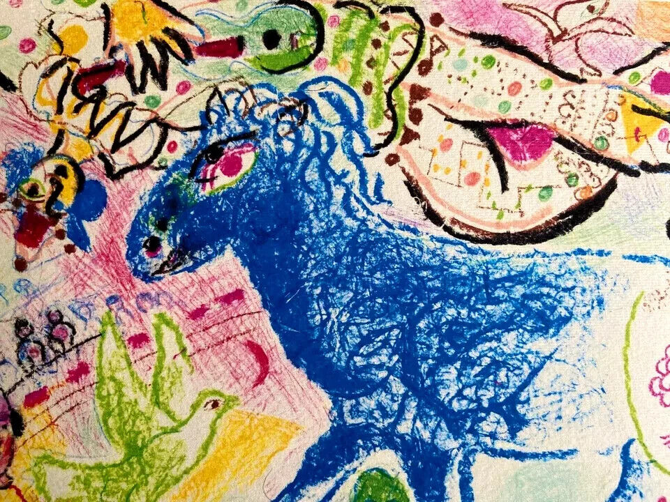 Marc Chagall Lithograph Coa Signed Hand Numbered