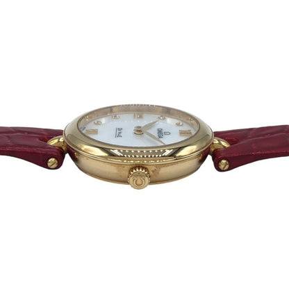 Omega De Ville Prestige Dewdrop White 424.53.27.60.55.001 Red K18Yg