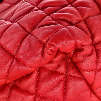 Chanel Coco Cocoon Reversible Tote Quilted Lambskin And Jersey Medium