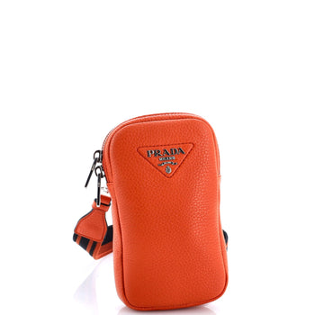 Prada Flou Phone Crossbody Vitello Daino