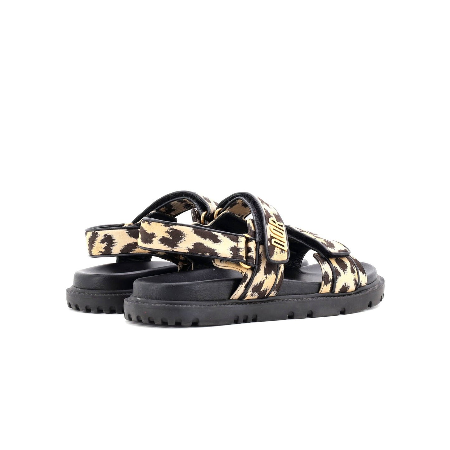 Christian Dior Women'S Dioract Sandals Printed Technical Fabric