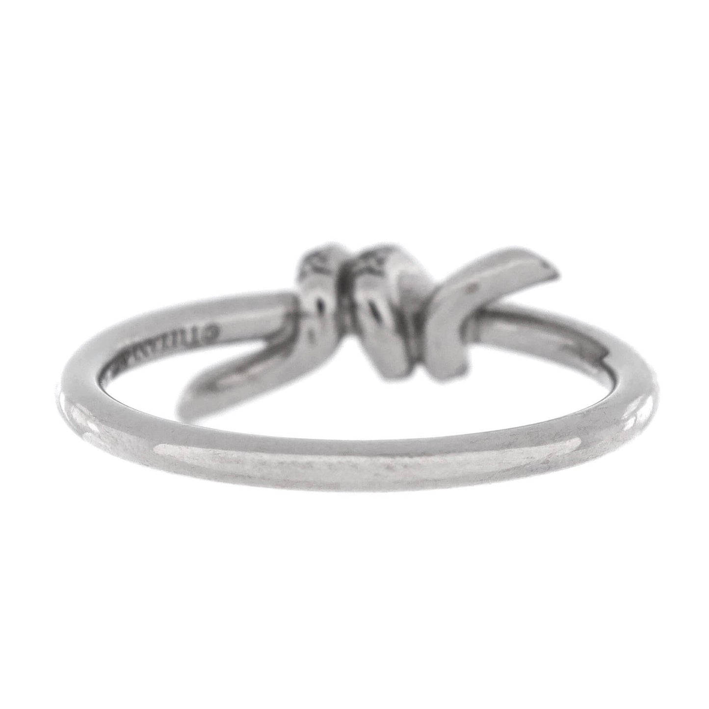 Tiffany & Co. Knot Ring 18K White Gold With Diamonds