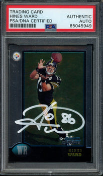 Hines Ward Steelers Autographed 1998 Bowman