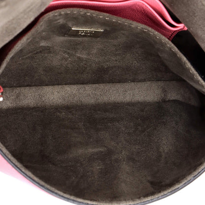 Fendi Monster Baguette Leather And Fur Micro