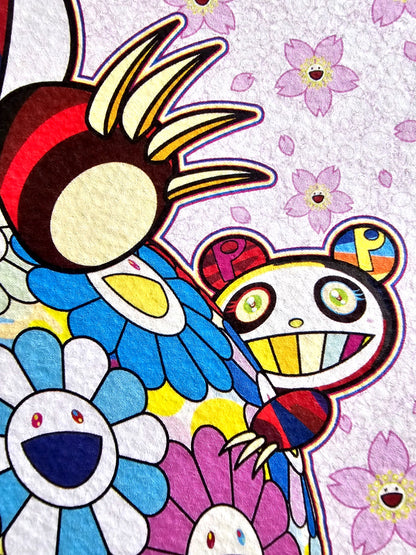 Takashi Murakami Lithograph Coa Numbered In Pencil Limited
