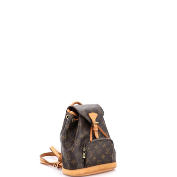 Louis Vuitton Vintage Montsouris Backpack Monogram Canvas Pm