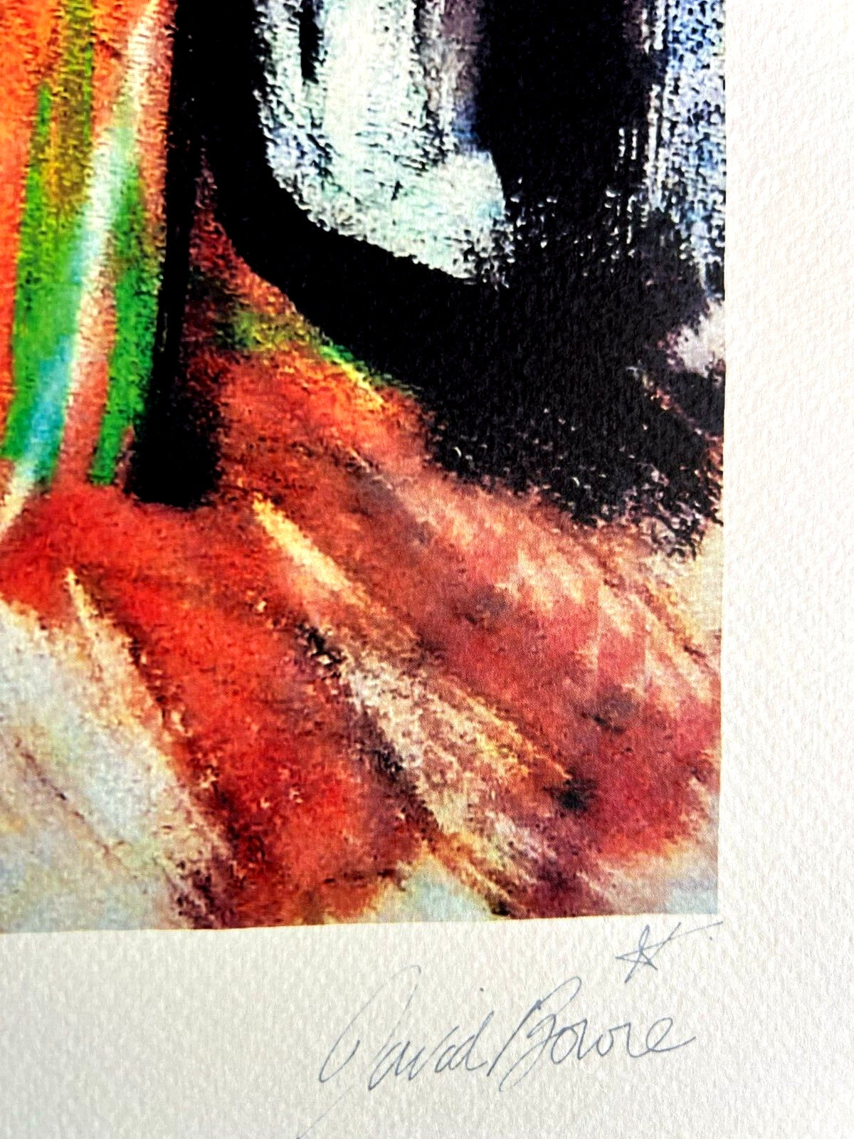 David Bowie Lithograph Coa Signed Op Numbered