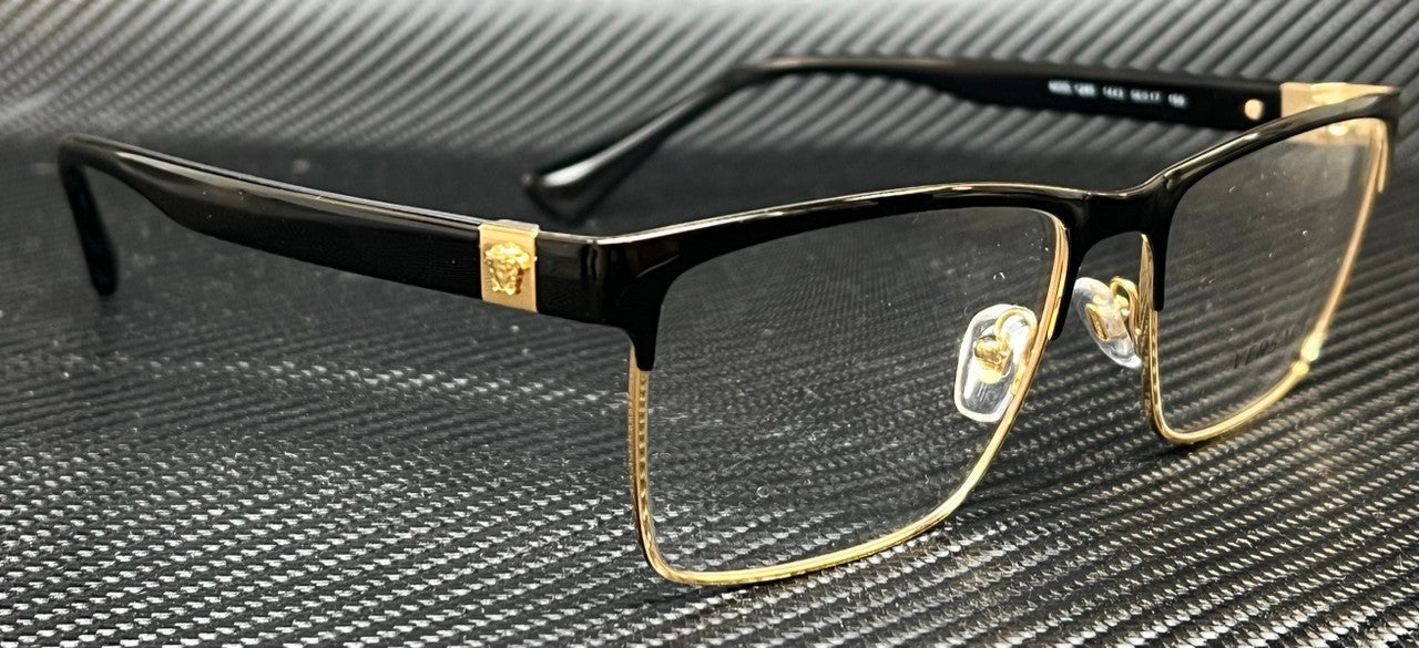 VERSACE VE1285 1443 Black Gold Men's 58 mm Eyeglasses