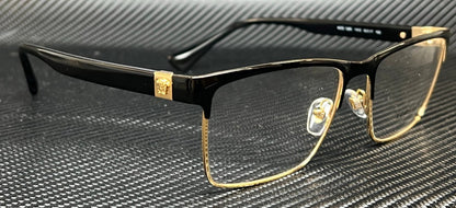 VERSACE VE1285 1443 Black Gold Men's 58 mm Eyeglasses