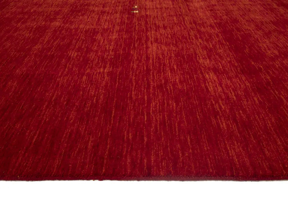 Cherry Red Gabbeh Modern Rug Tribal Square