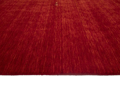 Cherry Red Gabbeh Modern Rug Tribal Square