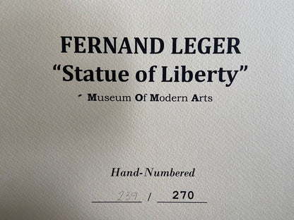 Fernand Lger Lithograph Coa Moma Museum Numbered By Hand Signed Limited