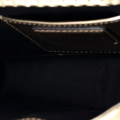 Bvlgari Serpenti Forever Square Shoulder Bag Metallic Leather Small