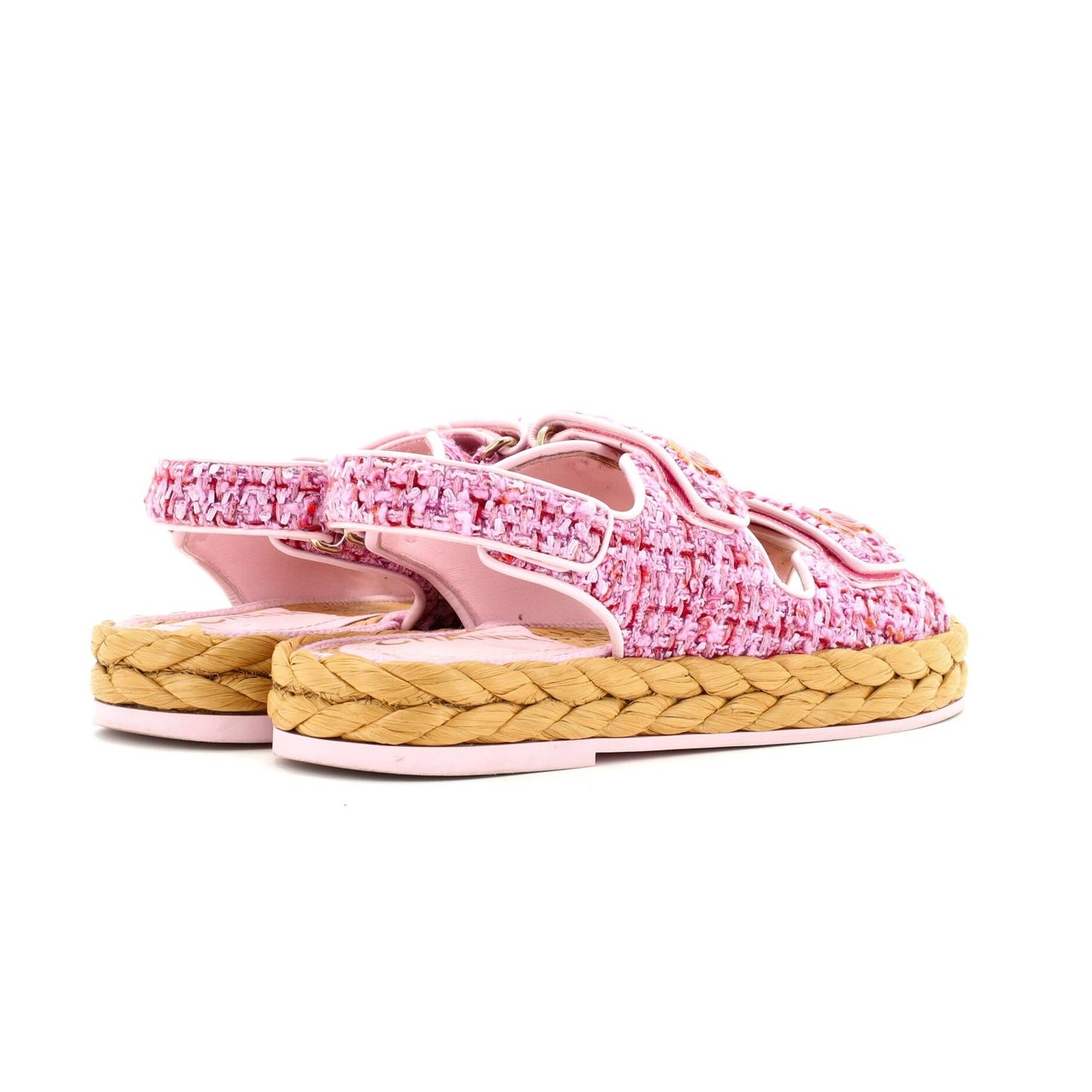 Chanel Women'S Espadrille Dad Sandals Tweed