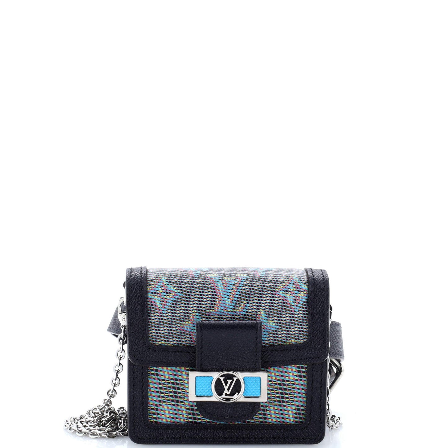 Louis Vuitton Dauphine Shoulder Bag Damier Monogram Lv Pop Canvas Mini