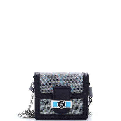 Louis Vuitton Dauphine Shoulder Bag Damier Monogram Lv Pop Canvas Mini